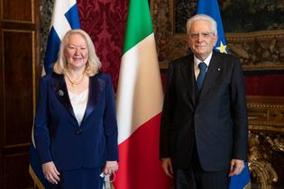 Il presidente Mattarella Eleni Sourani, nuovo ambasciatore della Repubblica Ellenica