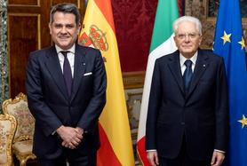 Presidente Sergio Mattarella con Miguel Ángel Fernandez-Palacios Martinez, nuovo Ambasciatore di Spagna - foto Quirinale