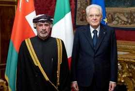 Presidente Sergio Mattarella con Nazar Bin Aljulanda Majid Al-Said, nuovo Ambasciatore del Sultanato dell’Oman - Foto Quirinale