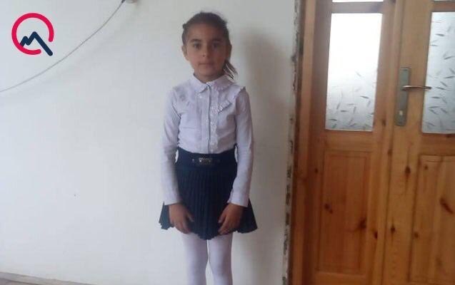 Aysu Isgandarova, 7 anni, uccisa oggi dalle forze armate dell’Armenia, durante i bombardamenti a Barda