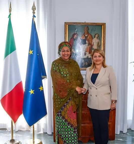 Amina J. Mohammed e Maria Tripodi - foto: Farnesina