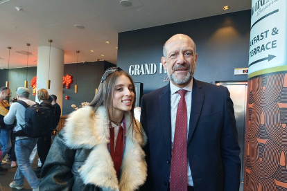 Amb. Michele Pala con Angelina Mango