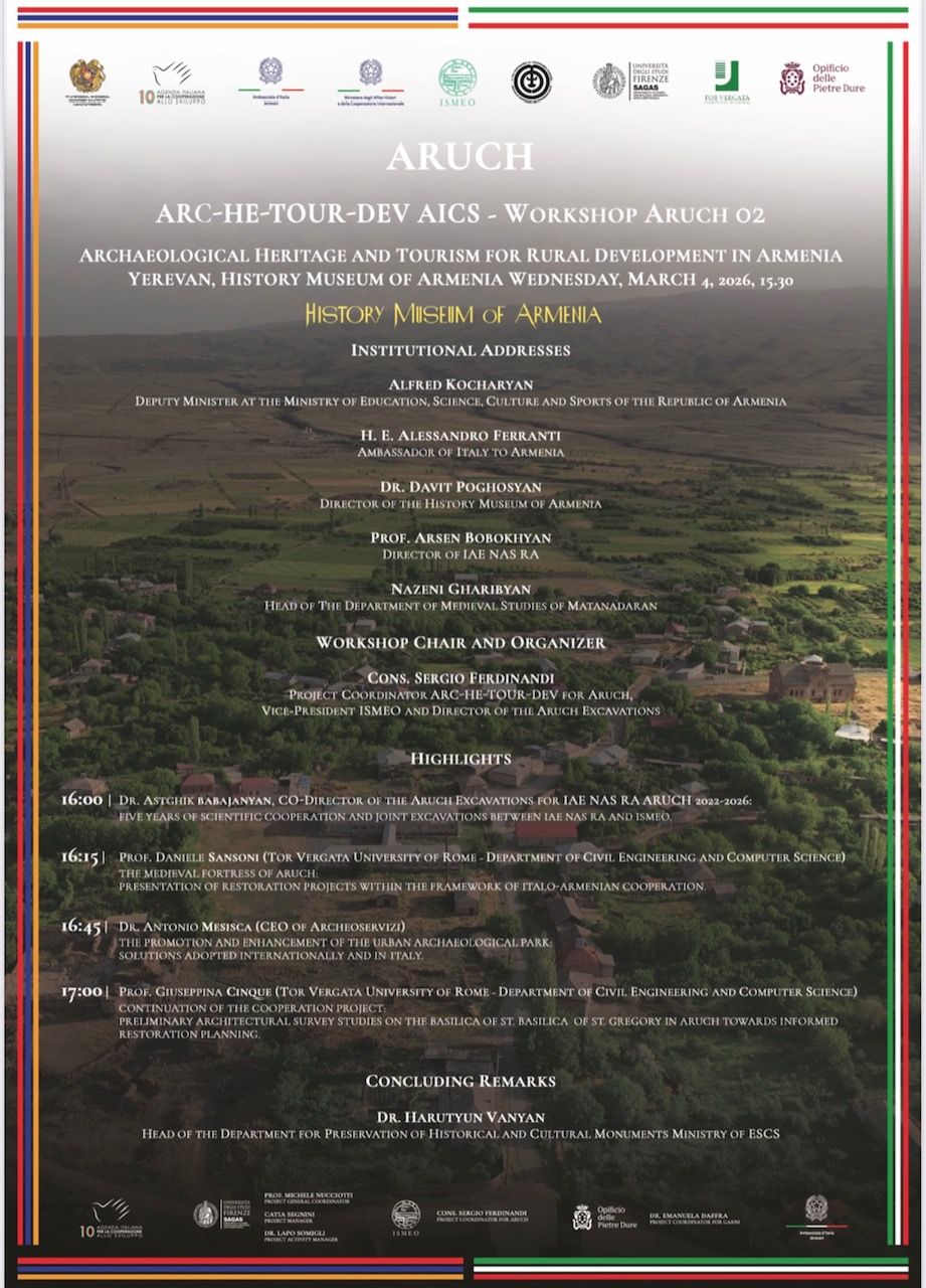 Armenia: ambasciata, convegno su sito Aruch, cooperazione italo-armena