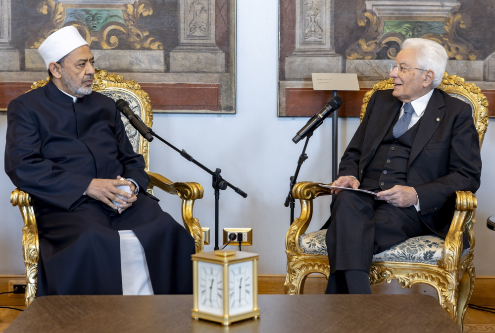 Mattarella riceve Imam Ahmed Al-Tayeb