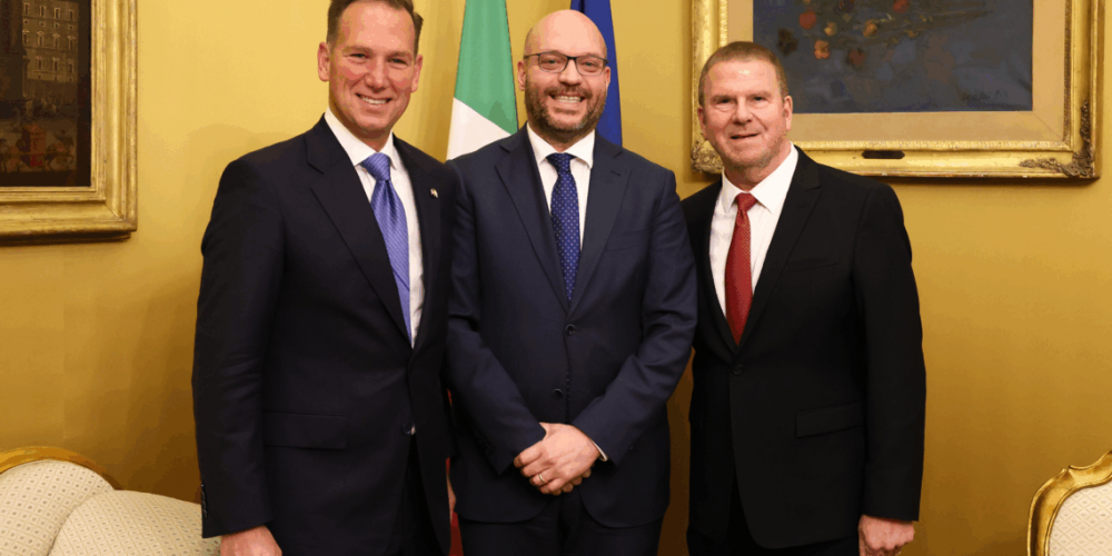 Ambasciatori USA in Italia, Tilman J. Fertitta, e presso la Santa Sede, Brian F. Burch II ricevuti dall’on. Lorenzo Fontana