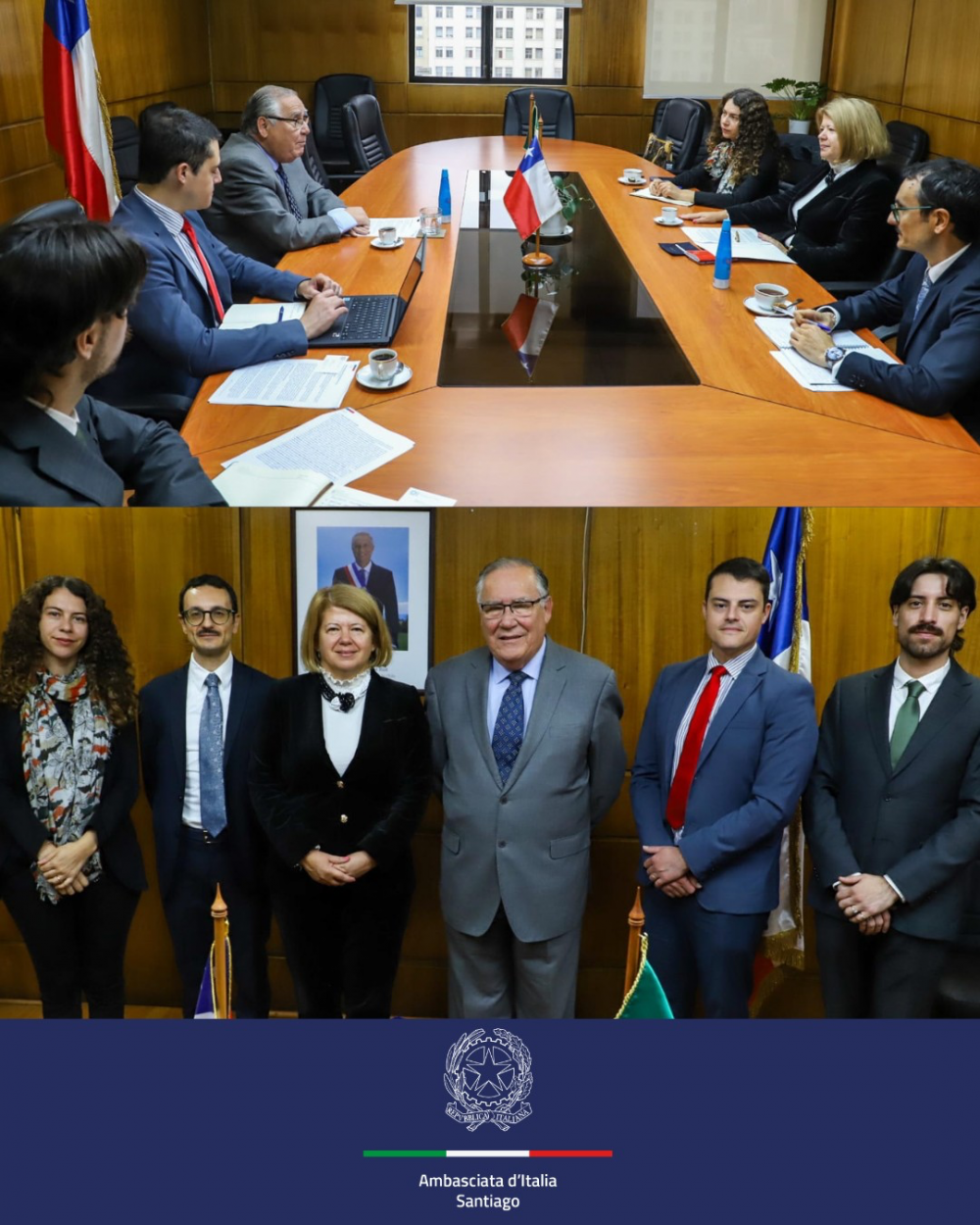 L&rsquo;amb. Biagiotti con ministro Agricoltura, Campos