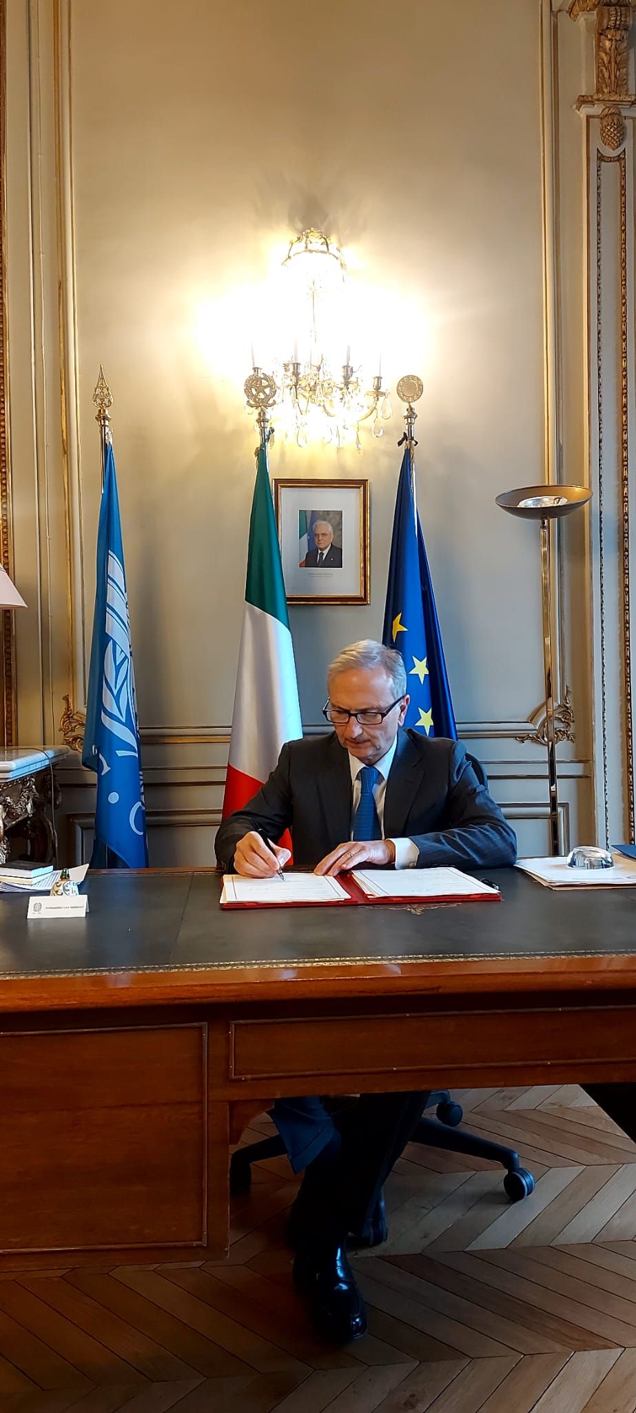 Amb Sabbatucci firma convenzione per personalit&agrave; giuridica ECAC - foto: Ambasciata
