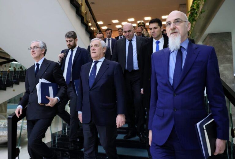Amb. Gori con ministri Tajani e Crosetto