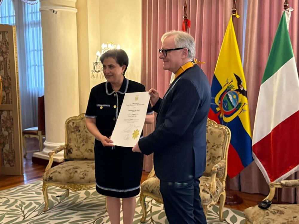 Ecuador: onorificenza a magistrato italiano Giovanni Tartaglia Polcini