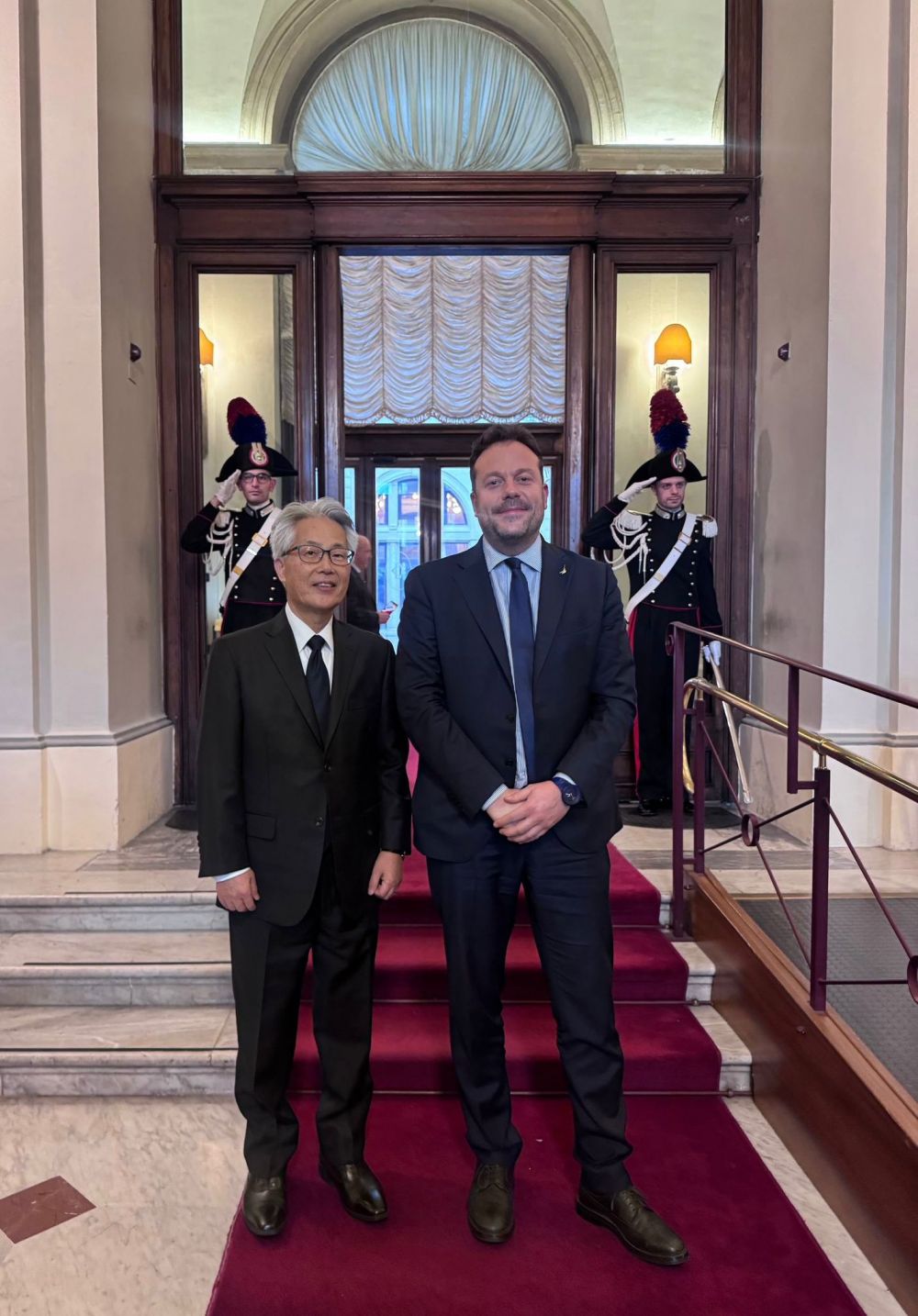 Amb. S&agrave;toshi S&ugrave;zuki si congeda da Unione Interparlamentare di Amicizia Italia Giappone - foto: Camera Deputati