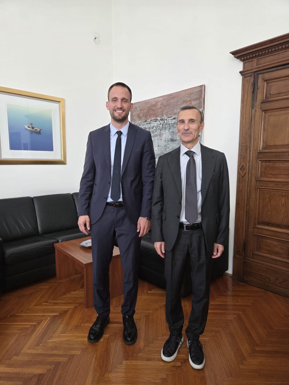 Amb. Trichilo con sindaco di Zara - foto: Ambasciata d'Italia