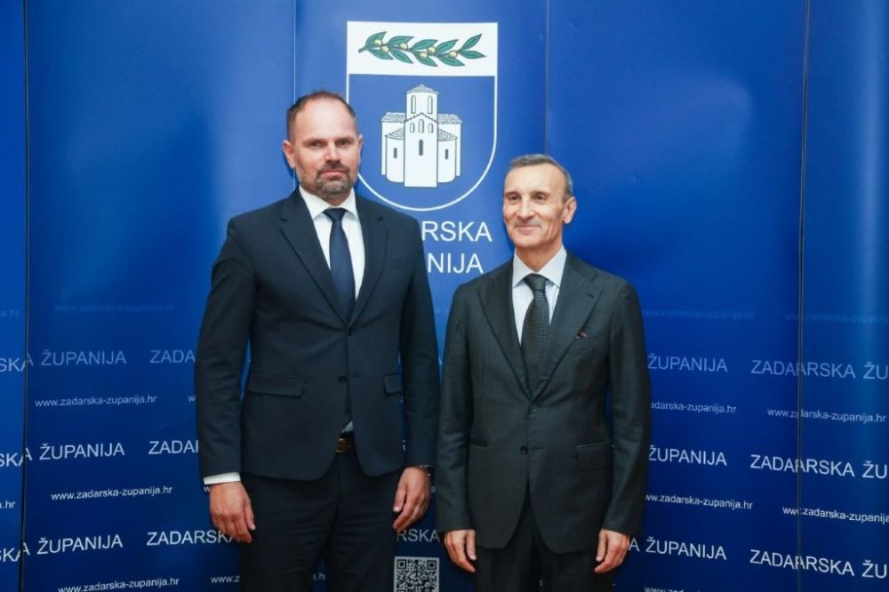 Amb. Trichilo con vicepresidente Regione Zaratina - foto: Ambasciata d'Italia