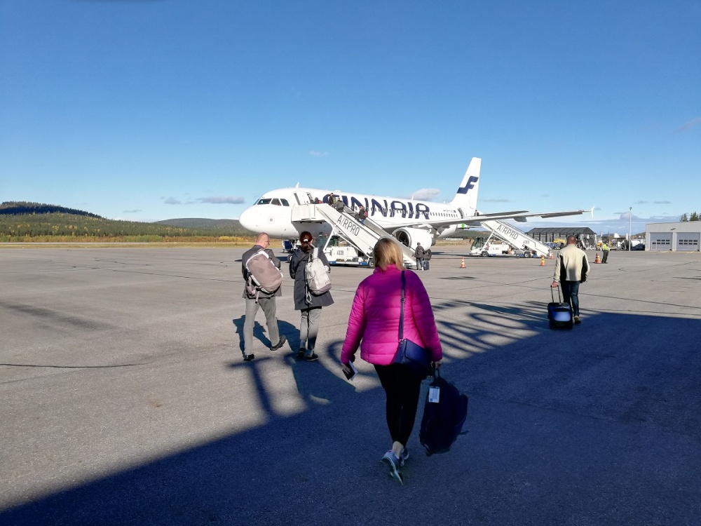 Aeroporto di Ivalo, Lapponia finlandese - foto G. Nitti