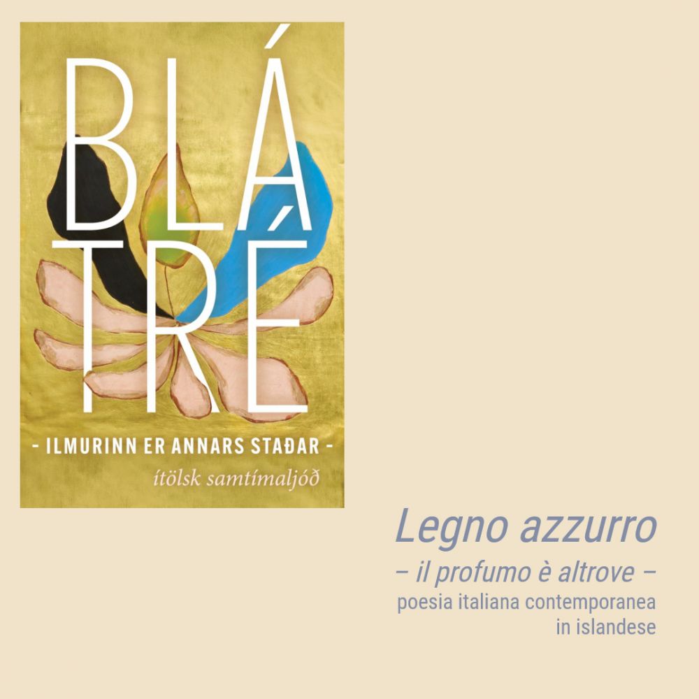 Immagine di copertina: Krist&iacute;n Gunnlaugsd&oacute;ttir, Bl&aacute;tt lauf &ndash; Foglia blu (2025).