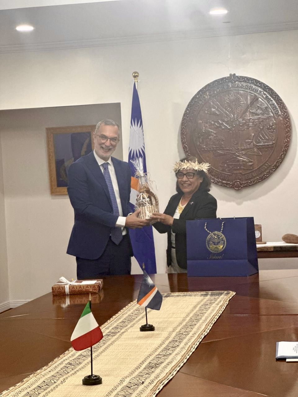 Isole Marshall: amb. Giglio presenta credenziali a Presidente Repubblica