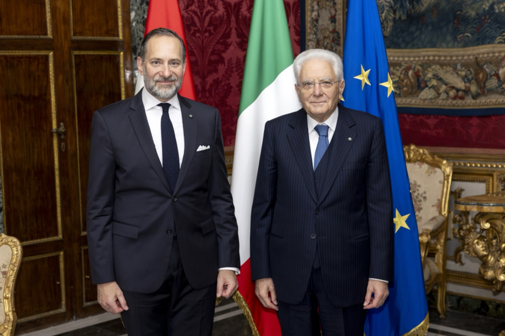 Mattarella con l'amb. Michael Rendi, Repubblica d’Austria