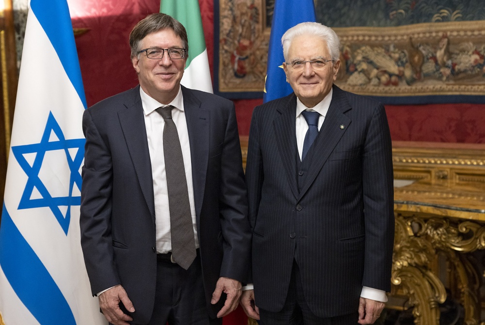 Mattarella con Alon Bar, nuovo Ambasciatore dello Stato d’Israele