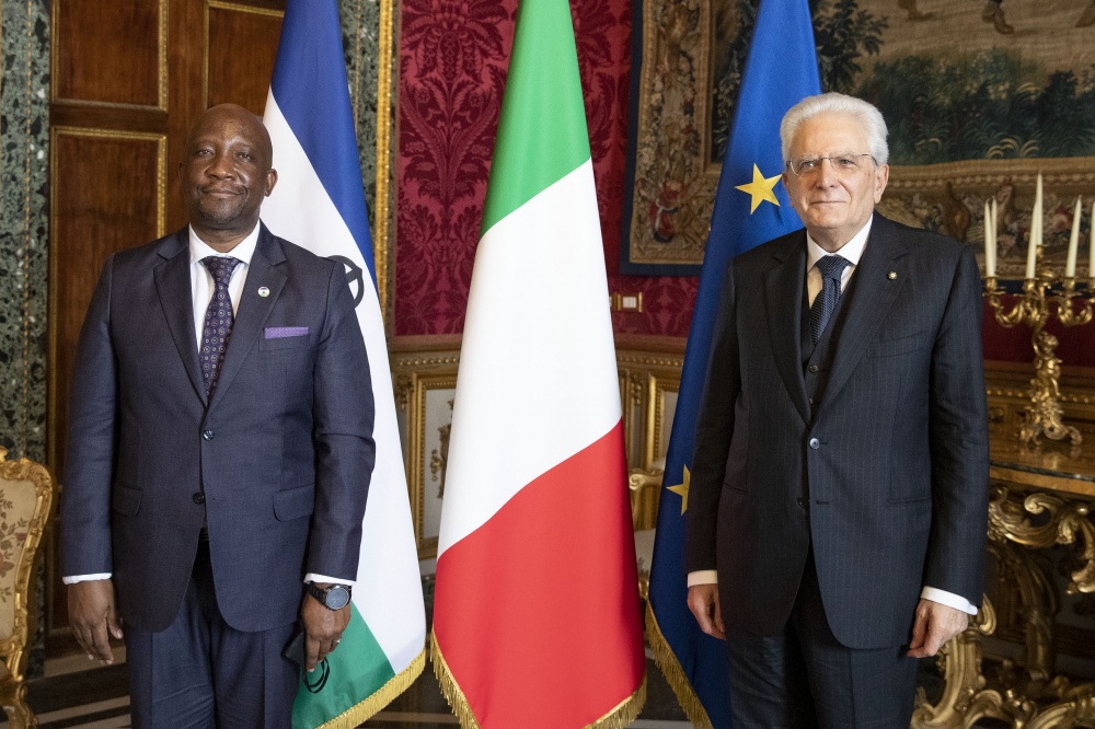 Mattarella con Bothata TSIKOANE, nuovo Ambasciatore del Regno di Lesotho