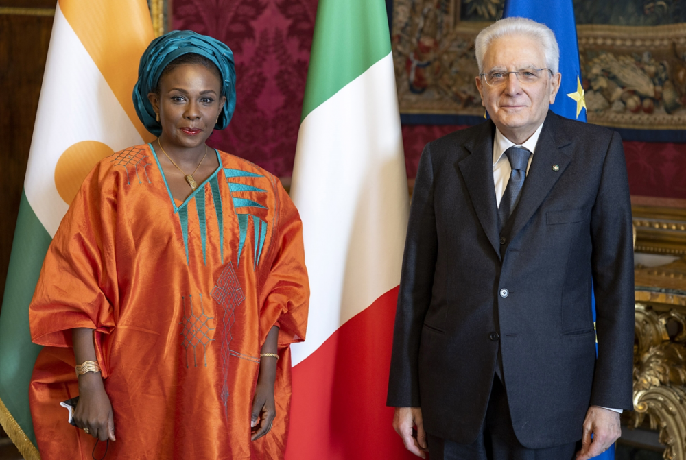 Mattarella con Fatimata Cheiffou, nuovo Ambasciatore della Repubblica del Niger