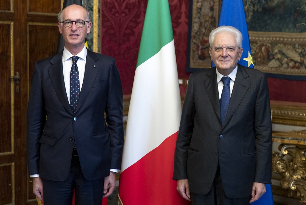 Mattarella con Pierre-Emmanuel De Bauw, nuovo Ambasciatore del Regno del Belgio