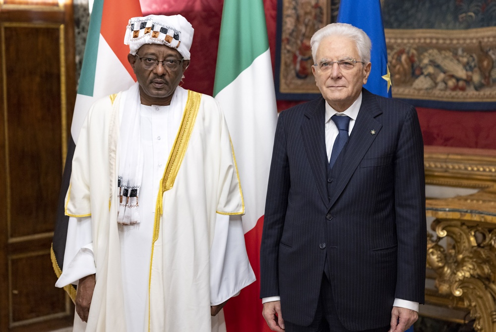 Mattarella con Sayed Altayeb Ahmed, nuovo Ambasciatore della Repubblica del Sudan