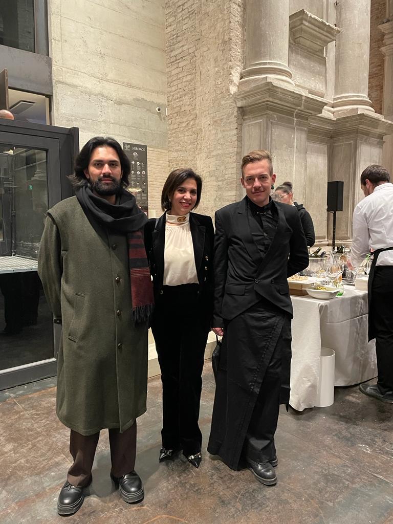 da sin.: Matteo Carrillo, amb. Ligia Margarita Quessep, Eugenio Viola