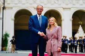 La premier Meloni e il cancelliere Merz - foto: PCM