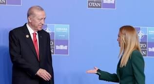 Il presidente del Consiglio, Giorgia Meloni, con il presidente della Repubblica di Turchia, Recep Tayyip Erdoğan - foto: PCM