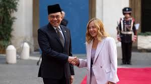Premier Meloni riceve Anwar Ibrahim