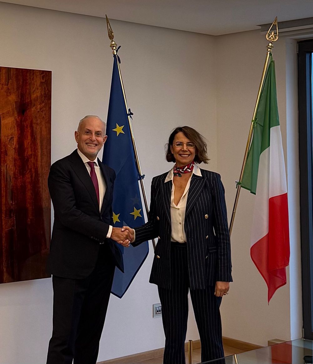 Michele Pignotti, ad SACE, e Regina Corradini d&rsquo;Arienzo, ad SIMEST - foto: Ufficio Stampa