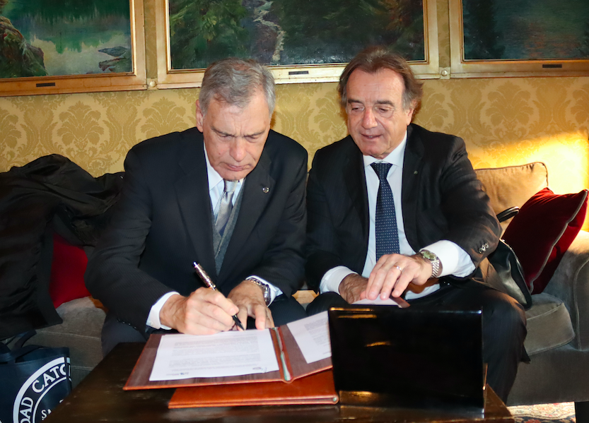 Miguel Ángel Schiavone e Alessandro Masi