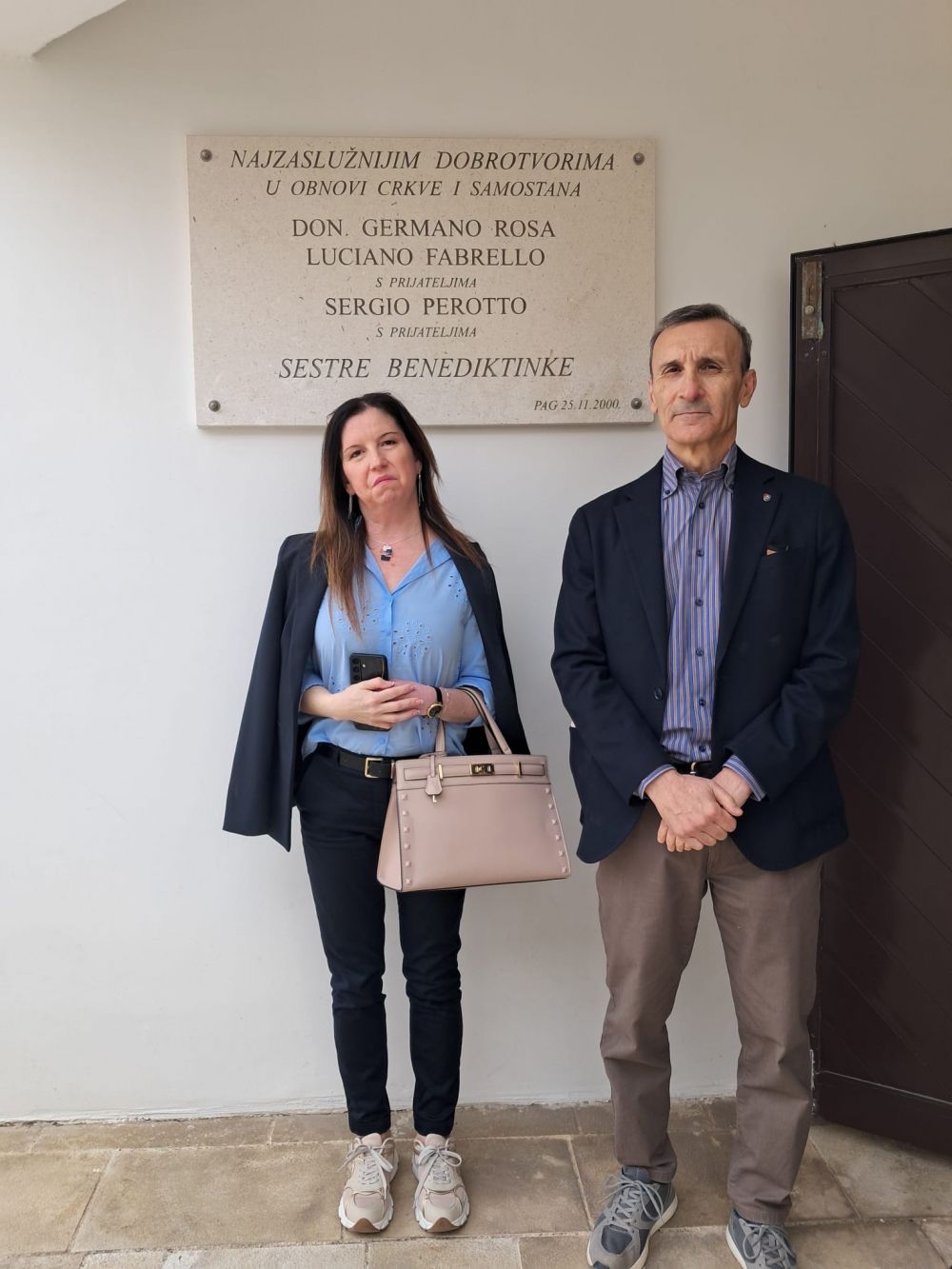 L'amb. Paolo Trichilo con la corrispondente consolare a Zara, Adriana Grubelić - foto: Ambasciata