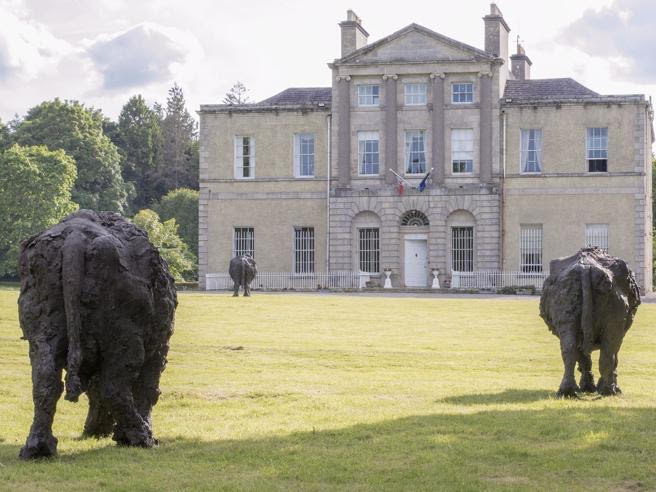 La mostra di Rivalta a Lucan House - foto ANSA