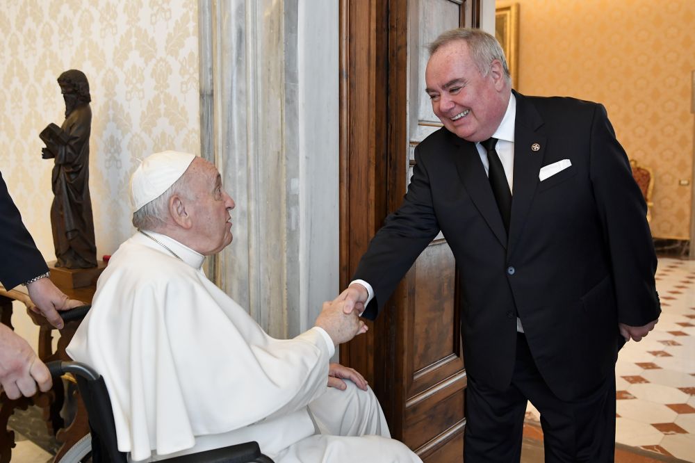 Papa Francesco con il Gran Maestro - Vatican Media