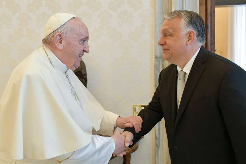 Papa Francesco e il primo ministro ungherese Viktor Orban, Foto Vatican Media ACI Group