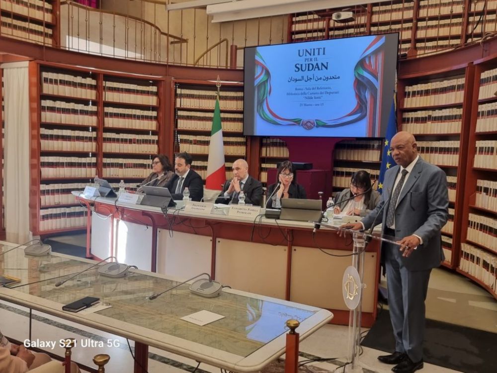 L'ambasciatore della Repubblica del Sudan, Emad El-Din Mirghani Abdel Hamid Al-Tuhami