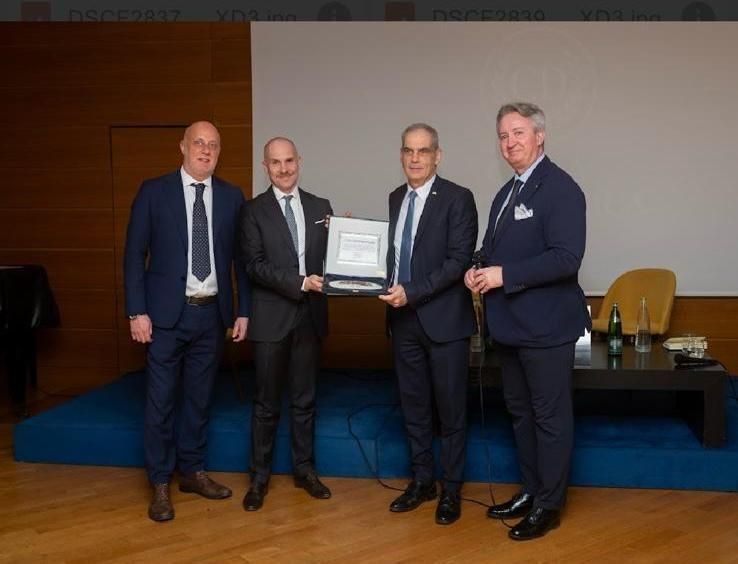 Da sx: Sichel, Antonini, amb. Peled e Sestini