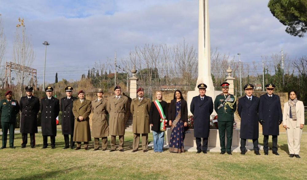 La commemorazione dei soldati indiani al Cimitero di Guerra della Commonwealth War Graves Commission di Firenze - foto: Ambasciata