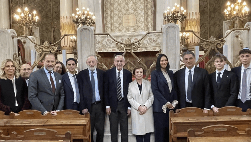 Austria: presidente federale Van der Bellen in Sinagoga Roma - Foto: CER