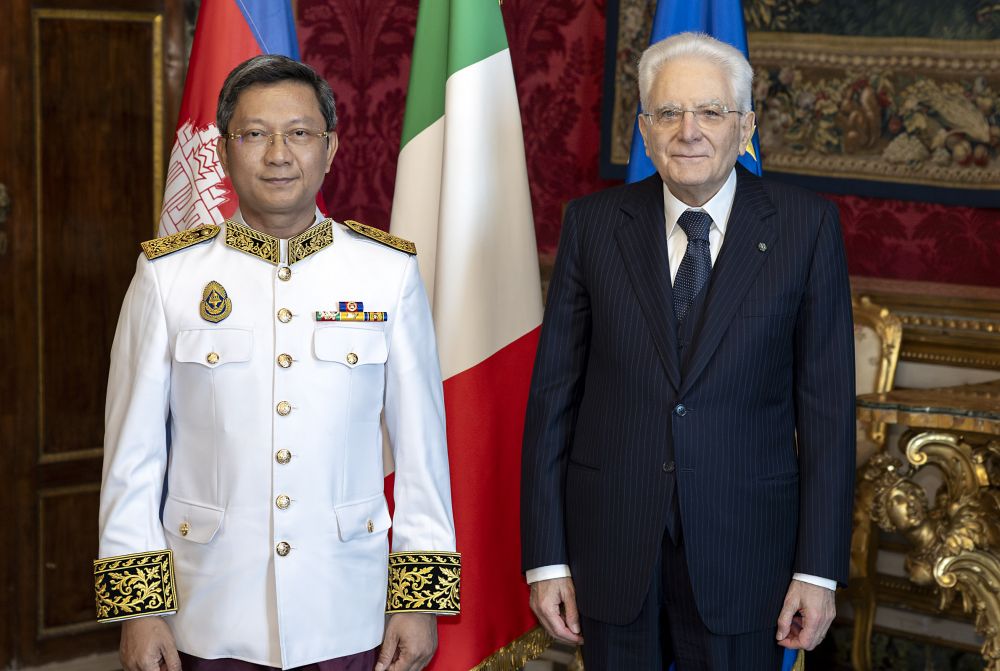 Presidente Sergio Mattarella con David Luy, nuovo Ambasciatore di Cambogia