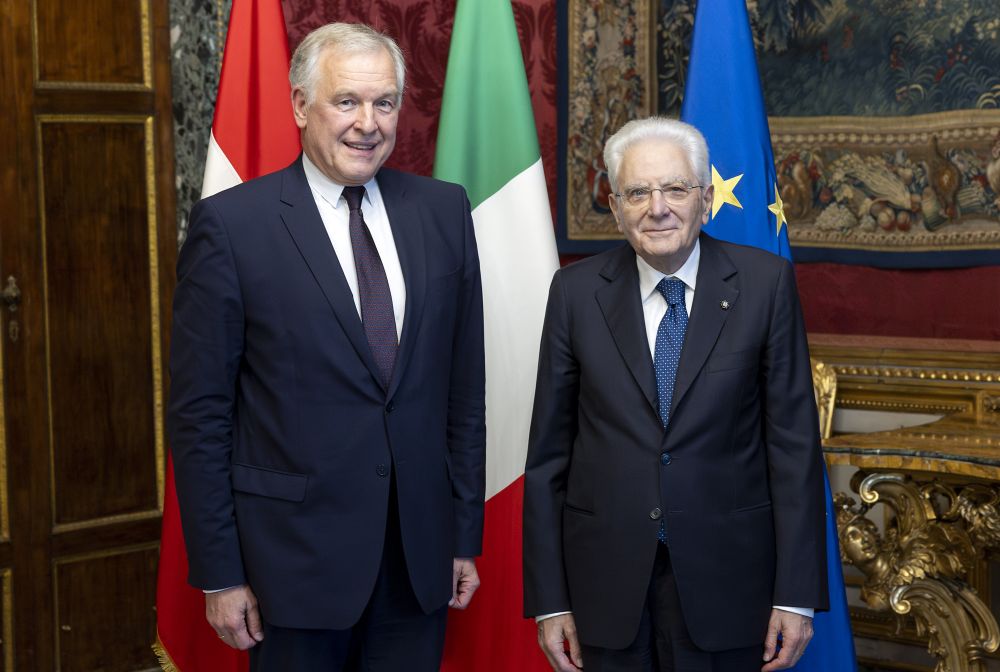 Presidente Sergio Mattarella con Martin Eichtinger, nuovo ambasciatore d’Austria