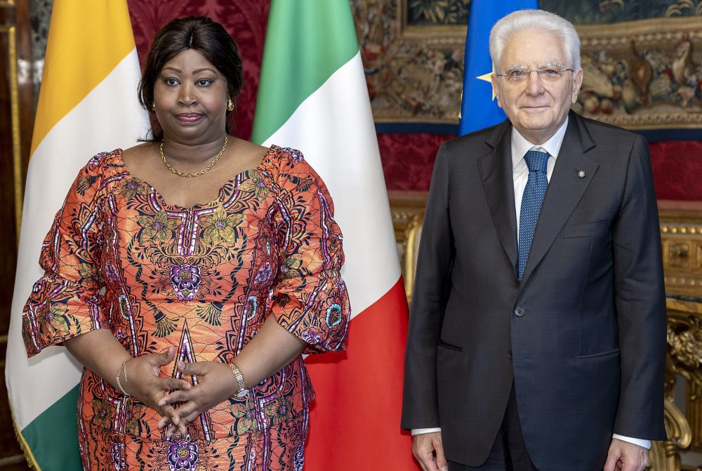 Presidente Sergio Mattarella con Nogozène Bakayoko, nuovo ambasciatore della Repubblica della Costa d’Avorio