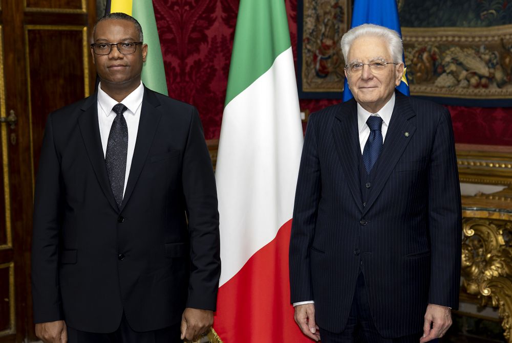 Presidente Sergio Mattarella con Richard Brown, nuovo Ambasciatore di Giamaica