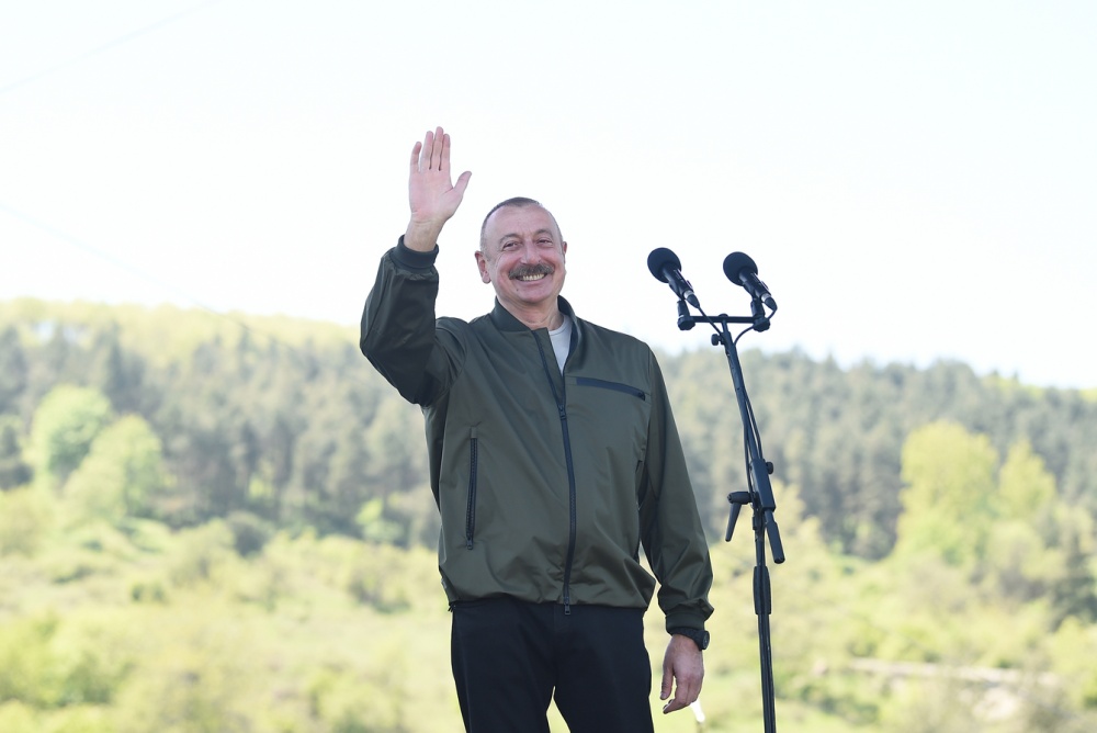 Il presidente della Repubblica dell'Azerbaigian, Ilham Aliyev