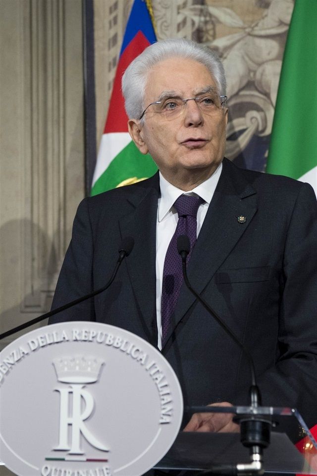 Il presidente Sergio Mattarella