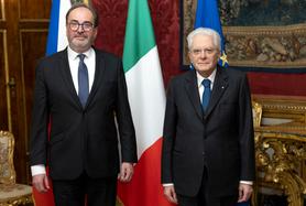 Presidente Sergio Mattarella con Jan Kohout, nuovo Ambasciatore della Repubblica Ceca (Foto Quirinale)