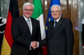 I presidente Sergio Mattarella e Frank-Walter Steinmeier