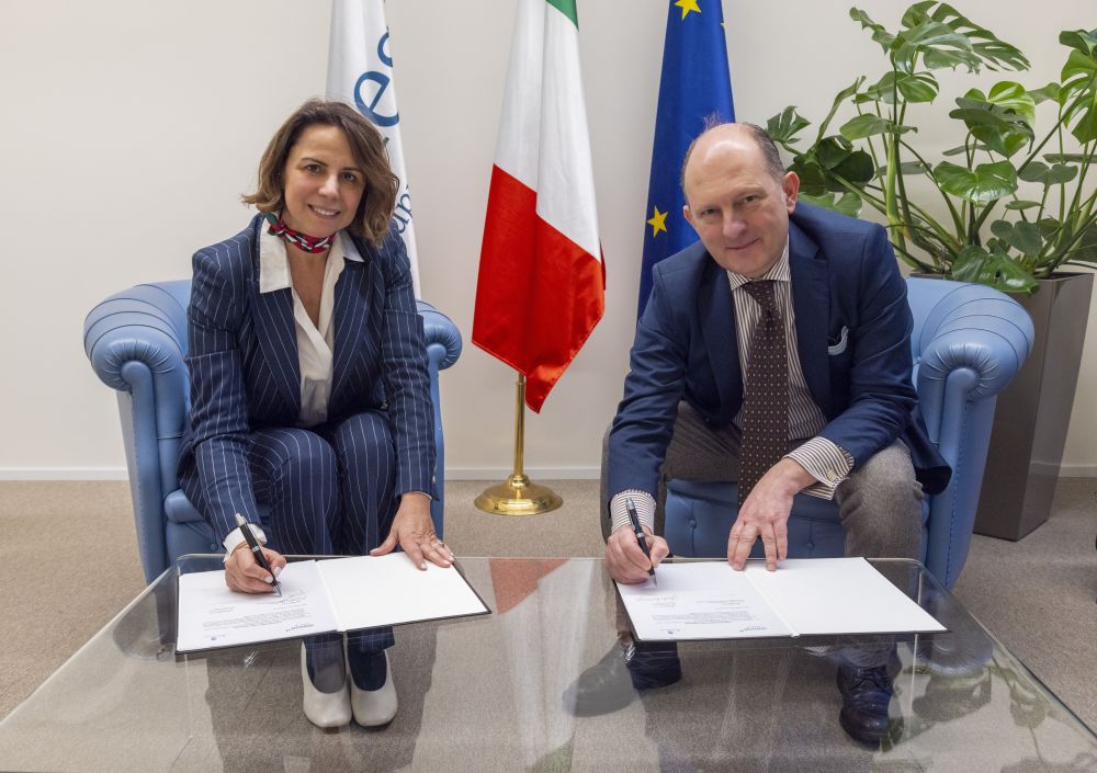 Regina Corradini D'Arienzo di SIMEST e Andrea Bontempi di Nomisma - foto: Ufficio Stampa