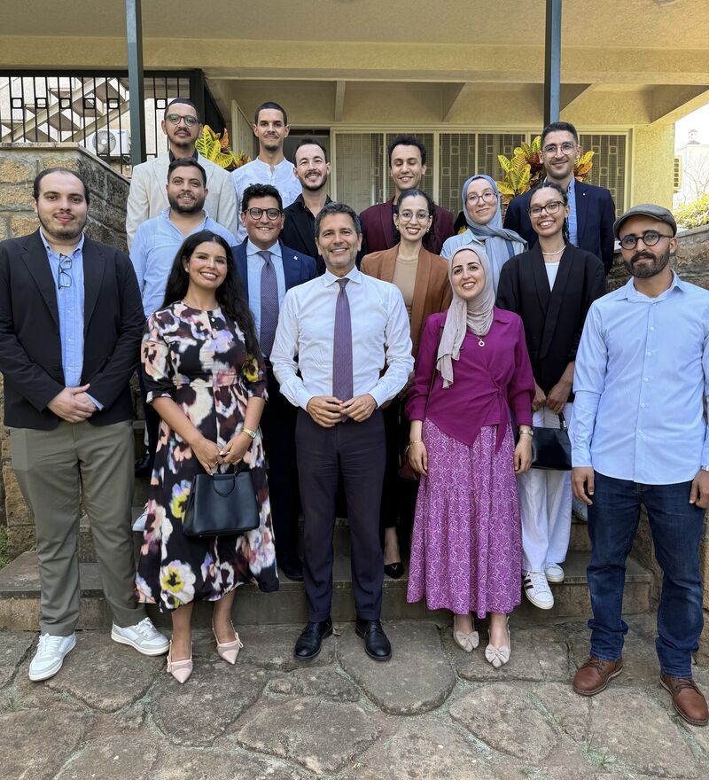 L'amb. Pasquale Salzano con Global Shapers marocchini e italiani
