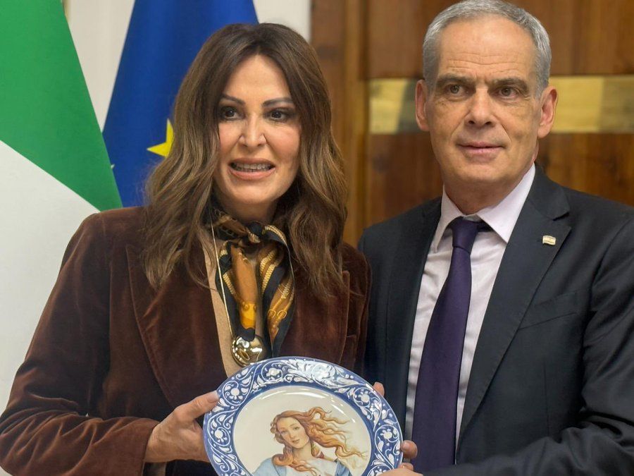 Amb. Peled incontra ministro Santanch&egrave; - foto: social